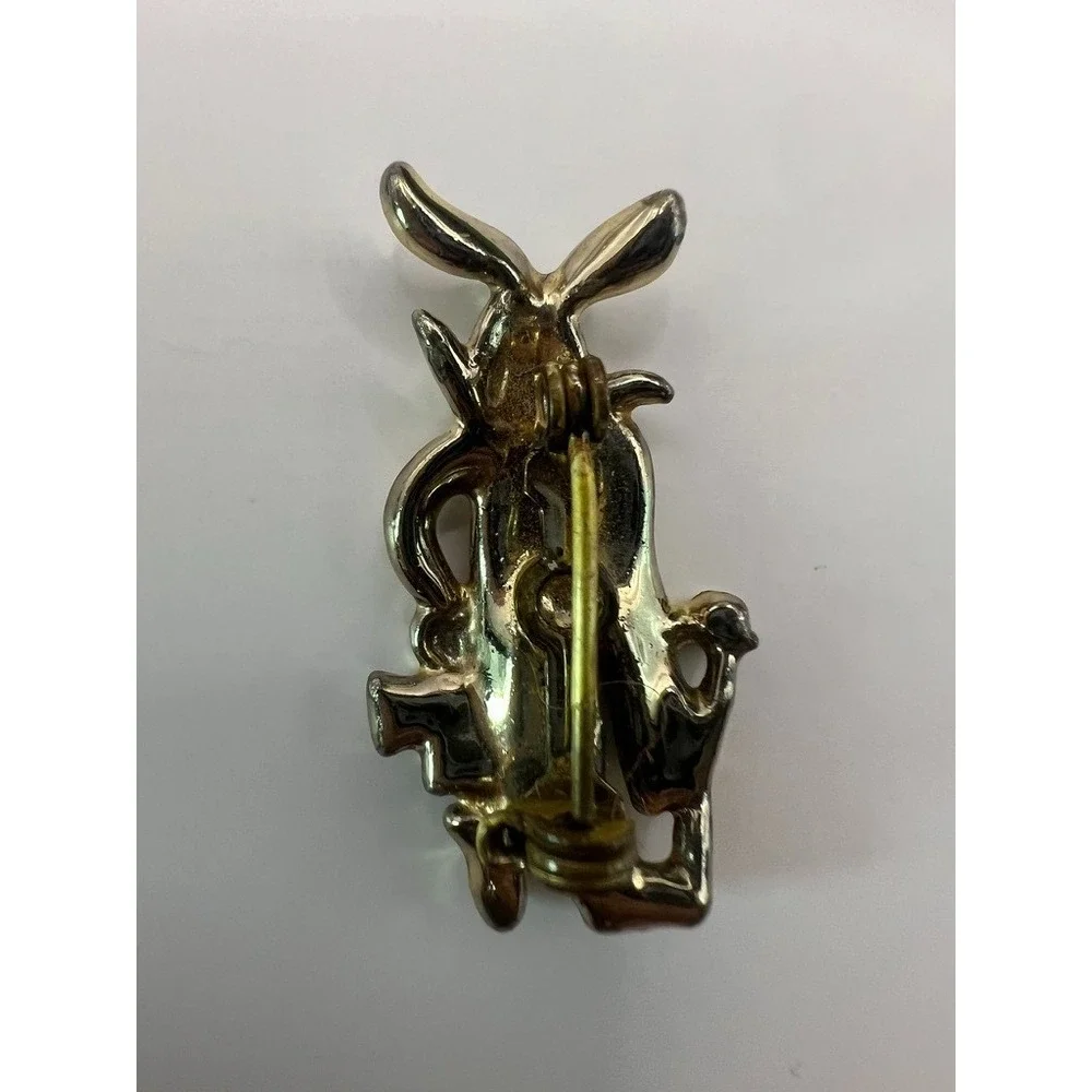 Vintage Anthropomorphic Rabbit Brooch Bunny Pin Figural Storybook‎ Jewelry Novel